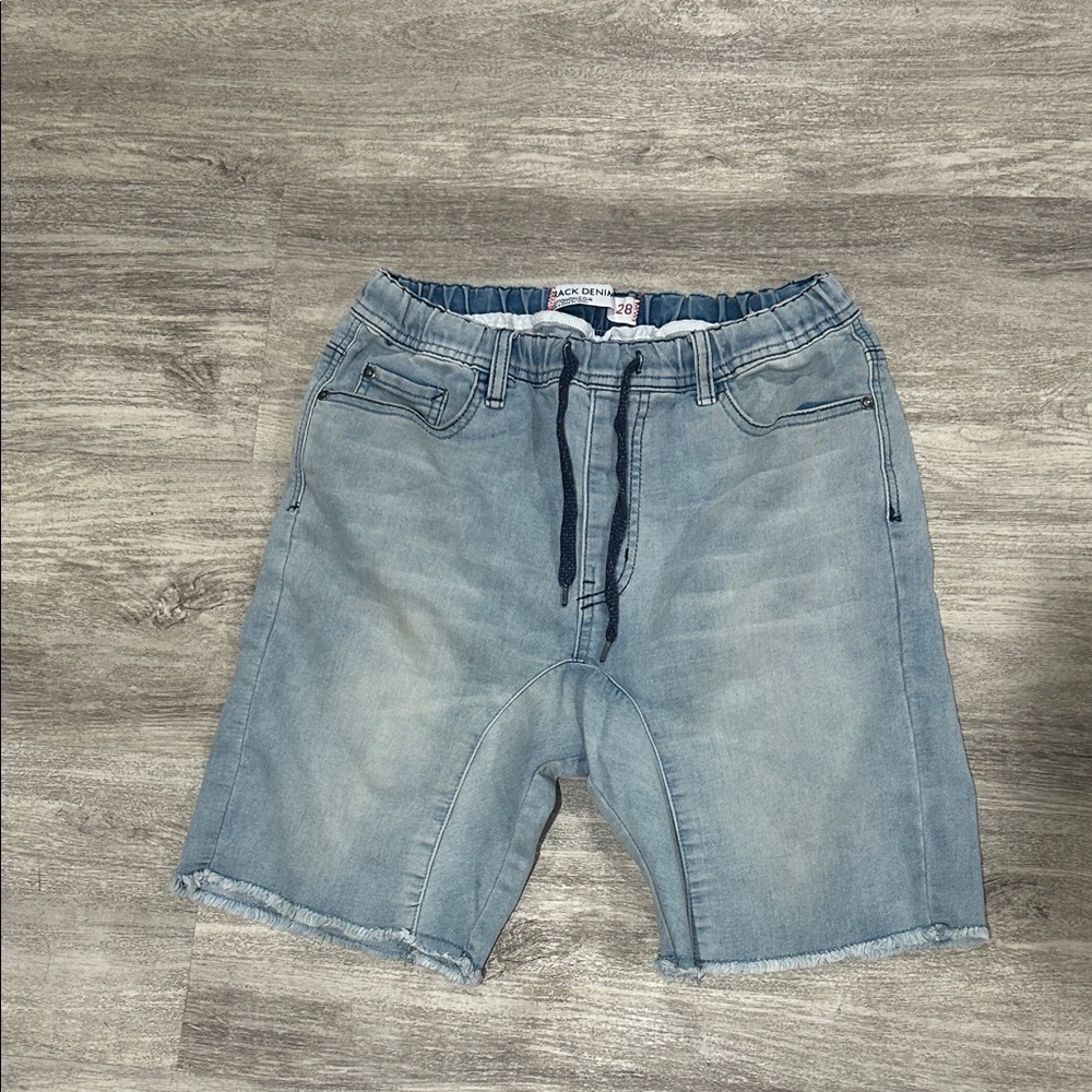 Men's Light Blue Denim Shorts